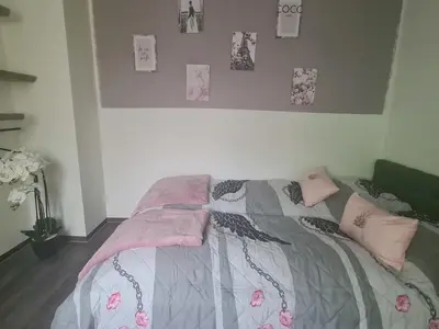 Ein Bett oder Betten in einem Zimmer der Unterkunft Feriendomizil Sasse