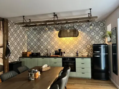 Küche/Küchenzeile in der Unterkunft BrandenburgApartments-BERLIN