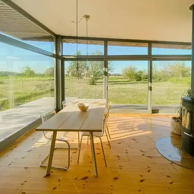Natural Wooden House With Panoramic View