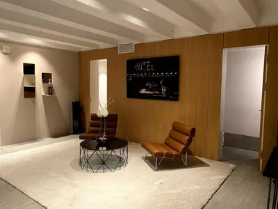 Ein Sitzbereich in der Unterkunft Highclass luxury penthouse near Kudamm