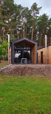 Ein Garten an der Unterkunft Tiny Haus 1