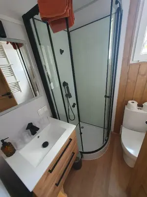 Ein Badezimmer in der Unterkunft Tiny Haus 1