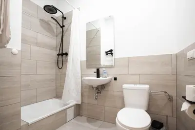 Ein Badezimmer in der Unterkunft Atelier Rosé
