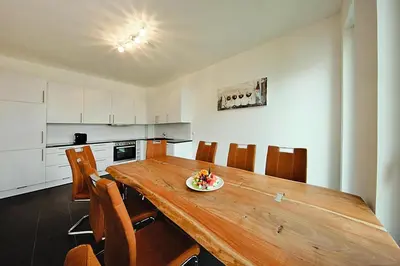 Küche/Küchenzeile in der Unterkunft Appartement in Strausberg mit Frühstück inklusive