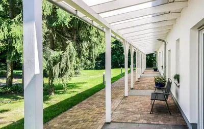 Ein Garten an der Unterkunft Nordisch