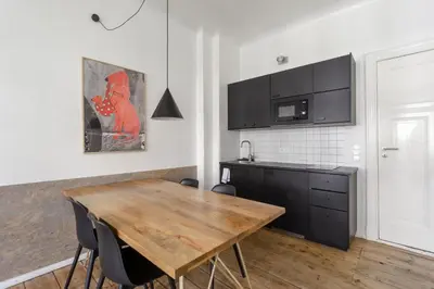 Küche/Küchenzeile in der Unterkunft Mooeve Flatboxi Apartments