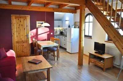 Küche/Küchenzeile in der Unterkunft Ferienwohnung Wandersruh
