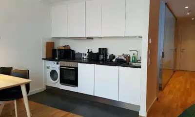 Küche/Küchenzeile in der Unterkunft Ruhig und zentral, moderne 2 Zimmerwohnung in Berlin Mitte