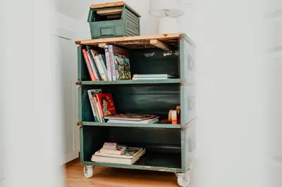 Die Bibliothek im Ferienhaus