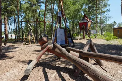 Ein Kinderspielbereich in der Unterkunft Tropical Islands Campingplatz