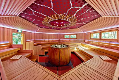 Ein Sitzbereich in der Unterkunft Tropical Islands Campingplatz