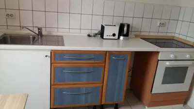Küche/Küchenzeile in der Unterkunft Natur-Freude-18