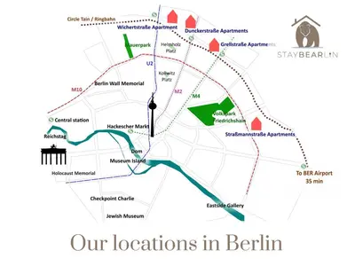 Grundriss der Unterkunft StayBearlin Apartments Prenzlauer Berg Dunckerstraße